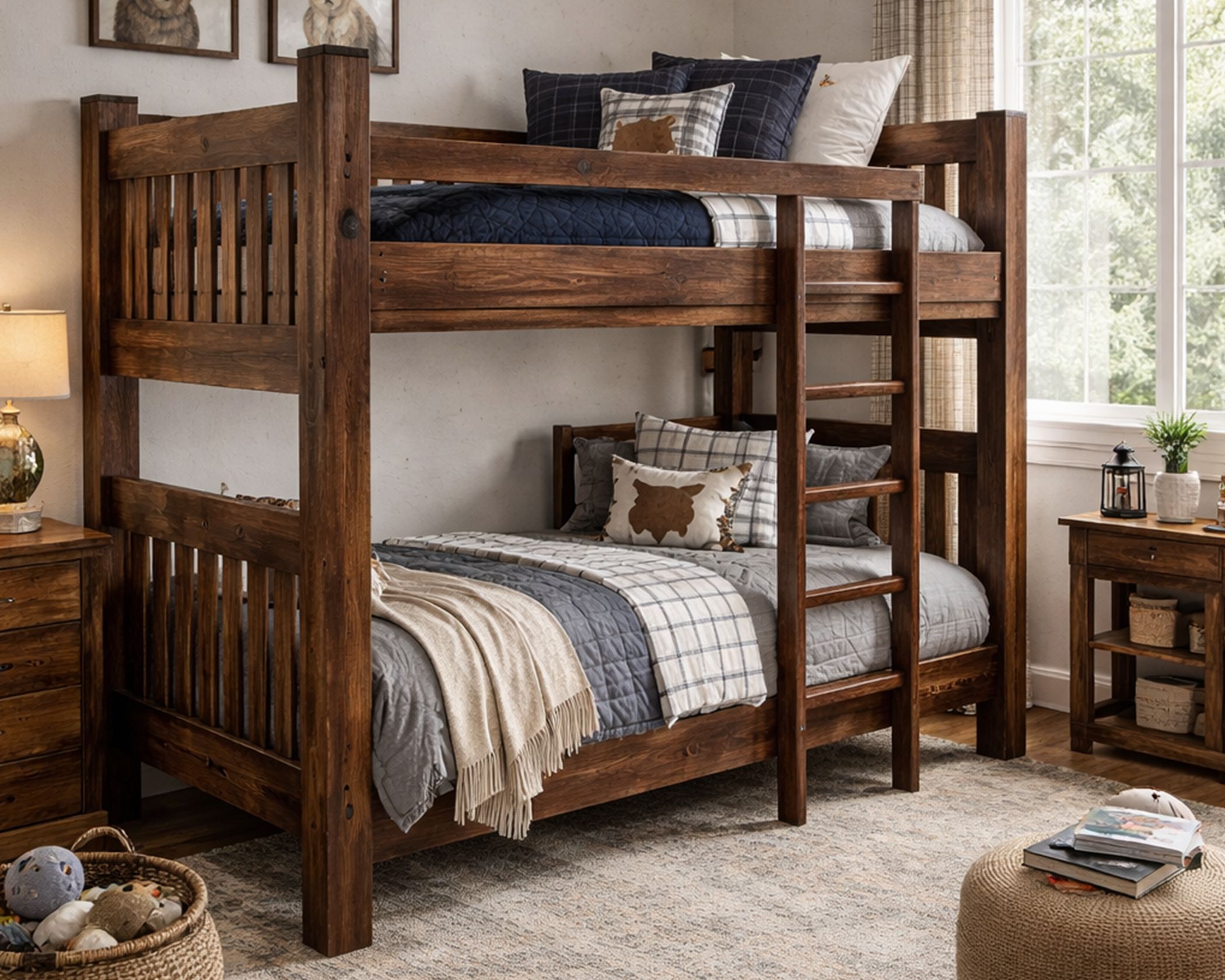 (image for) Bunk Bed Walnut T/T (1 in Stock)